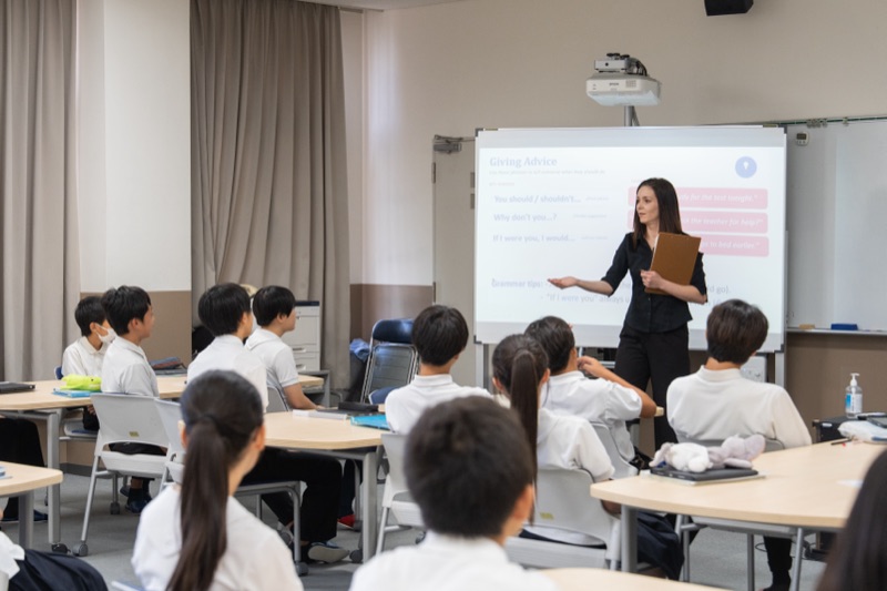 外国人教員による英語の授業