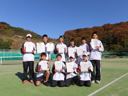 秋季テニス大会団体戦登録選手